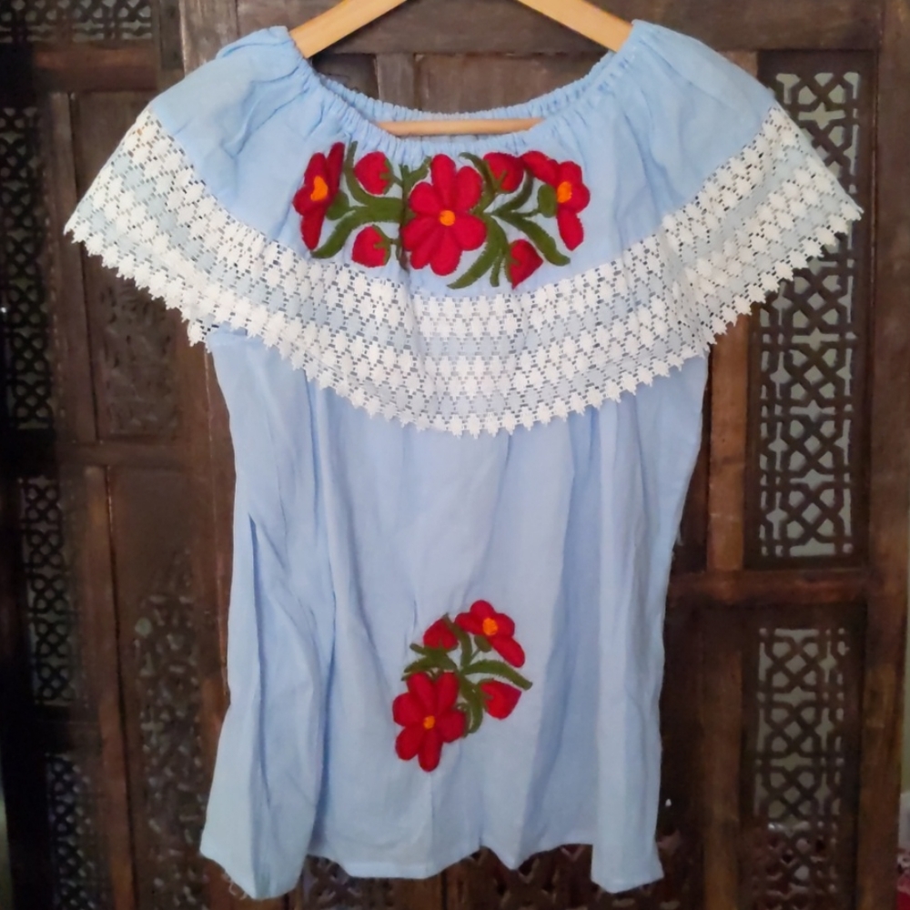Mexican Embroidered Top